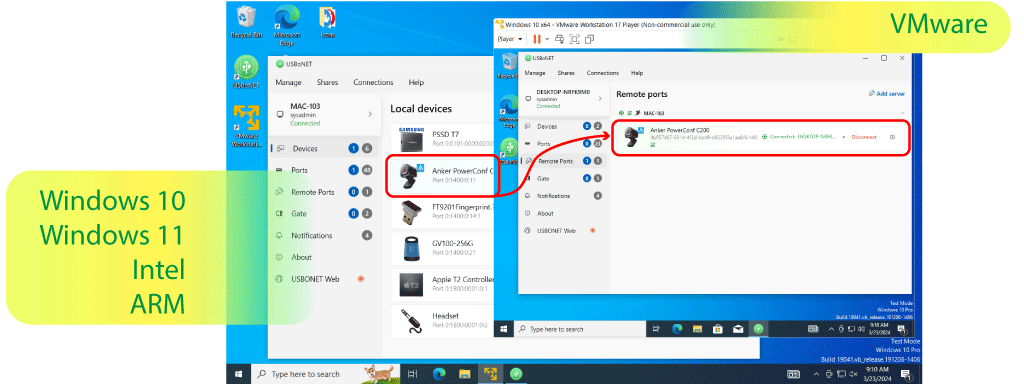 USB Passthrough VMware Share